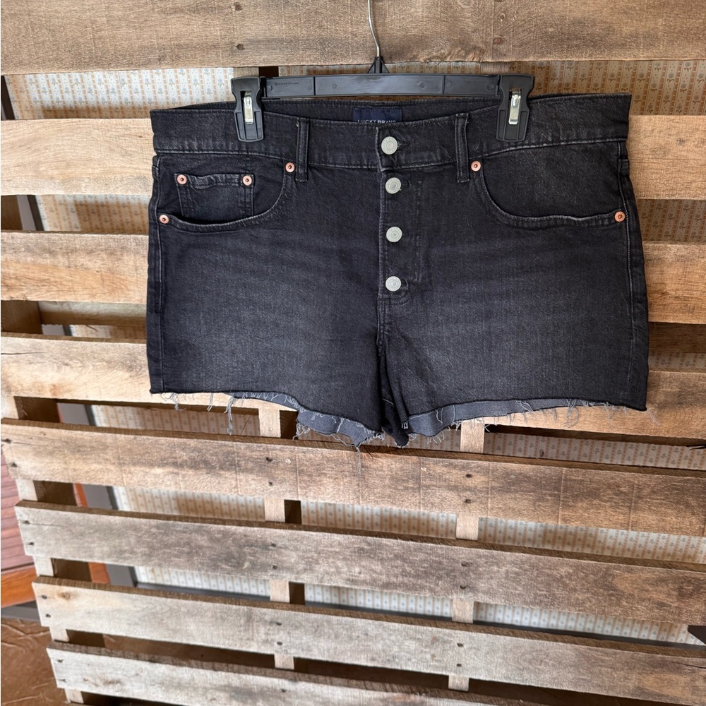 Lucky Brand Black Jean Shorts